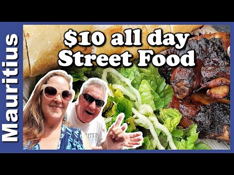 $10 All Day Street food Challenge in Mauritius