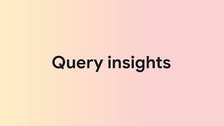 Proactive database optimization with query insights in Database Center