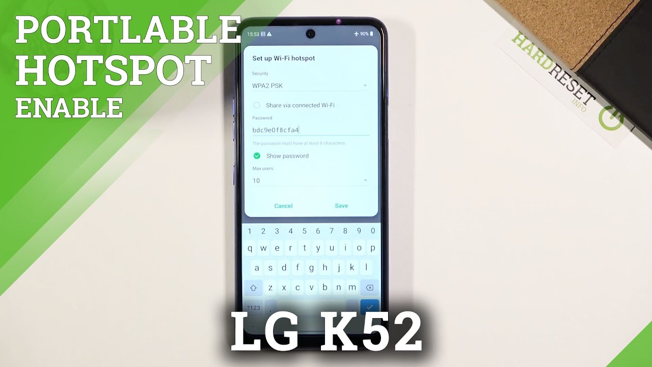 How to Activate Portable Hotspot in LG K52 – Network Access Point