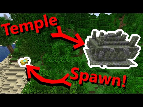 Minecraft 1.17 Seed: Jungle Temple, Flower Forest, Shipwreck at Spawn - Java Edition