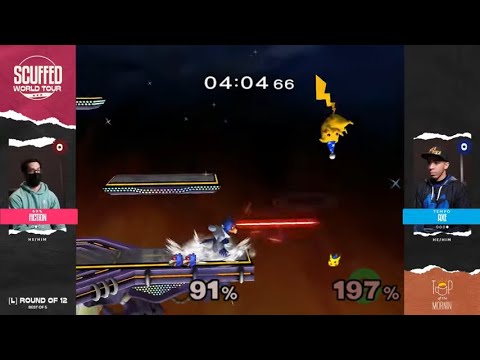 Axe (Pikachu) vs. Fiction (Falco) | Scuffed World Tour Melee Losers Round of 12