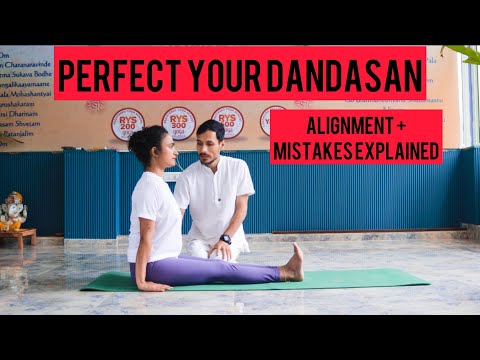 Dandasana (Staff Pose) Yoga Tutorial | Benefits, Alignment & Common Mistakes Explained Step-by-Step
