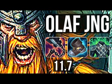 OLAF vs LILLIA (JUNGLE) | 1100+ games, 14/3/12, 1.0M mastery | BR Diamond | v11.7