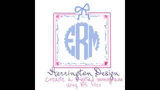 Herrington Design Mastercircle Circle Monogram Tutorial with Embrilliance Essentials BX