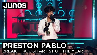 Preston Pablo wins breakthrough artist of the year | 2023 Juno Awards