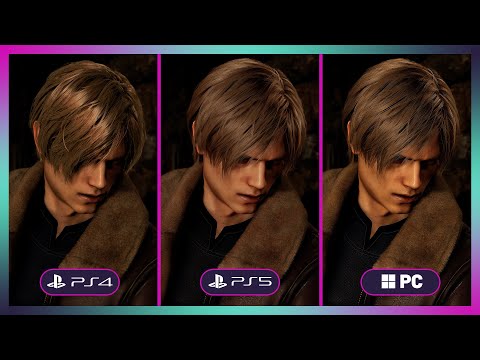 Resident Evil 4 Remake - PS4 vs PS5 vs PC Graphics Comparison (4K)