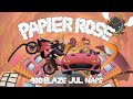 100 Blaze ft @julsaintjean  & @NapsOfficiel  - Papier Rose (Lyrics video)