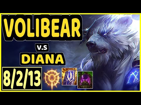 VOLIBEAR vs DIANA - 8/2/13 KDA JUNGLE CHALLENGER GAMEPLAY - EUW