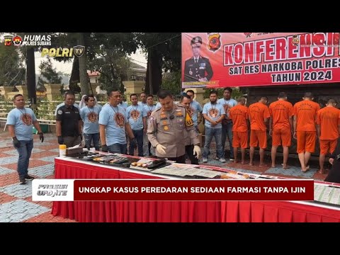 PRESISI UPDATE : POLRES SUBANG UNGKAP KASUS PEREDARAN NARKOBA 26/07/24 10.00
