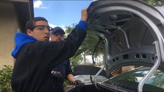 Honda Accord trunk installation.