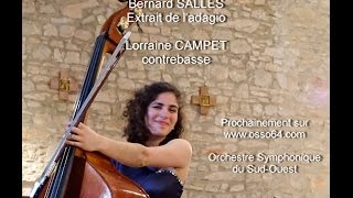 Lorraine CAMPET contrebasse in Sinfonia Concertante B. SALLES