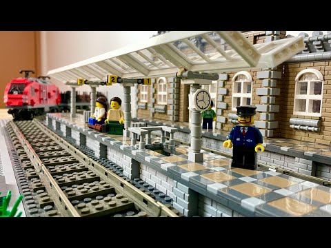 Bau einer Lego Stadt Teil 136. - Der Bahnsteig