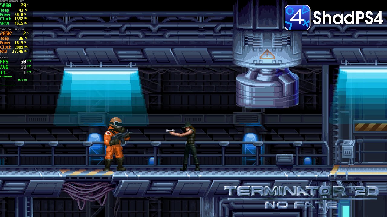 Terminator 2D: No Fate Gameplay | ShadPS4 0.12.6 WIP PS4 Emulator PC