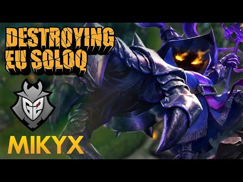 Destroying EU SoloQ: G2 Mikyx - Veigar Support - KDA 9/4/16