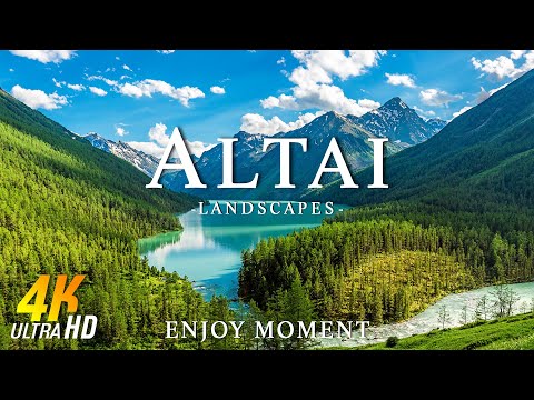 Altai 4K Scenic Relaxation Film - Peaceful Piano Music - Travel Nature - 4K Video Ultra HD