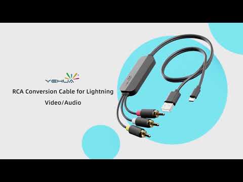 YEHUA RCA Conversion Cable for Lightning