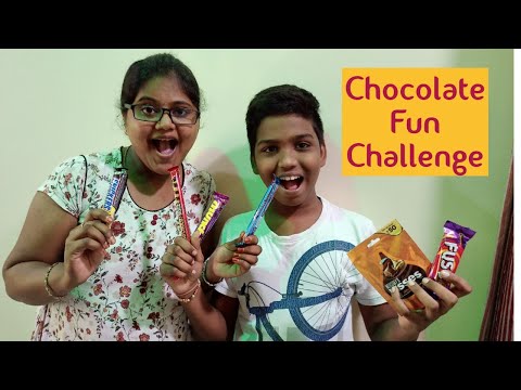 Chocolate fun challenge  // fun time with mahi by sravya reddy