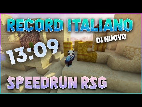 (EX)  RECORD ITALIANO! [13:09] - SPEEDRUN RSG MINECRAFT ITA (Sub15 #4) (DESCRIZIONE)