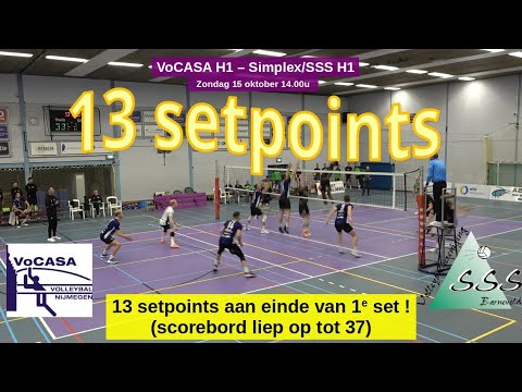 13 setpoints in 1e set VoCASA H1 - SSS H1, 15okt2023