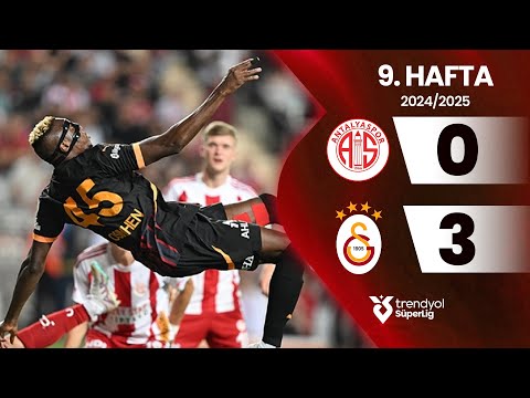 Antalyaspor (0-3) Galatasaray | 9. Hafta - Trendyol Süper Lig 2024/2025 Sezonu