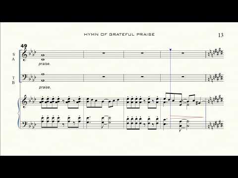 Hymn of grateful Praise [SATB] | Accompaniment