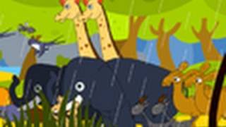 Nursery Rhyme | The Animals Went In Two By Two | HooplaKidz