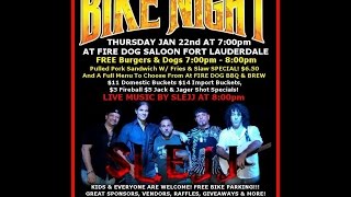 DEMO! COME JOIN THE PARTY! THIS THURSDAY JAN 22nd BIKE NIGHT AT FIRE DOG SALOON WITH MUSIC BY SLEJJ