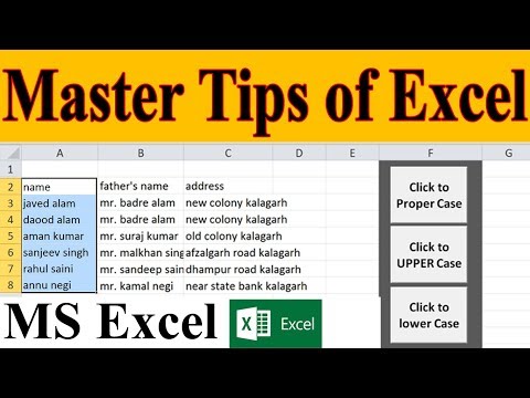 MS Excel | UCase LCase Proper Case in VBA