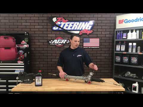 Which ports are the pressure and return on a Mustang Rack and Pinion, AGR Performance Steering