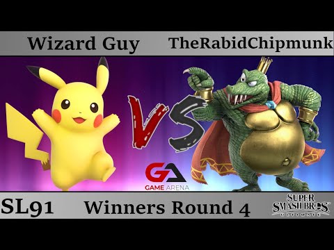 SmashLAN'd 91 - Winners Round 4: WU | Wizard Guy (Pikachu) vs TheRabidChipmunk (K Rool)