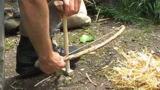 How to start a fire by friction