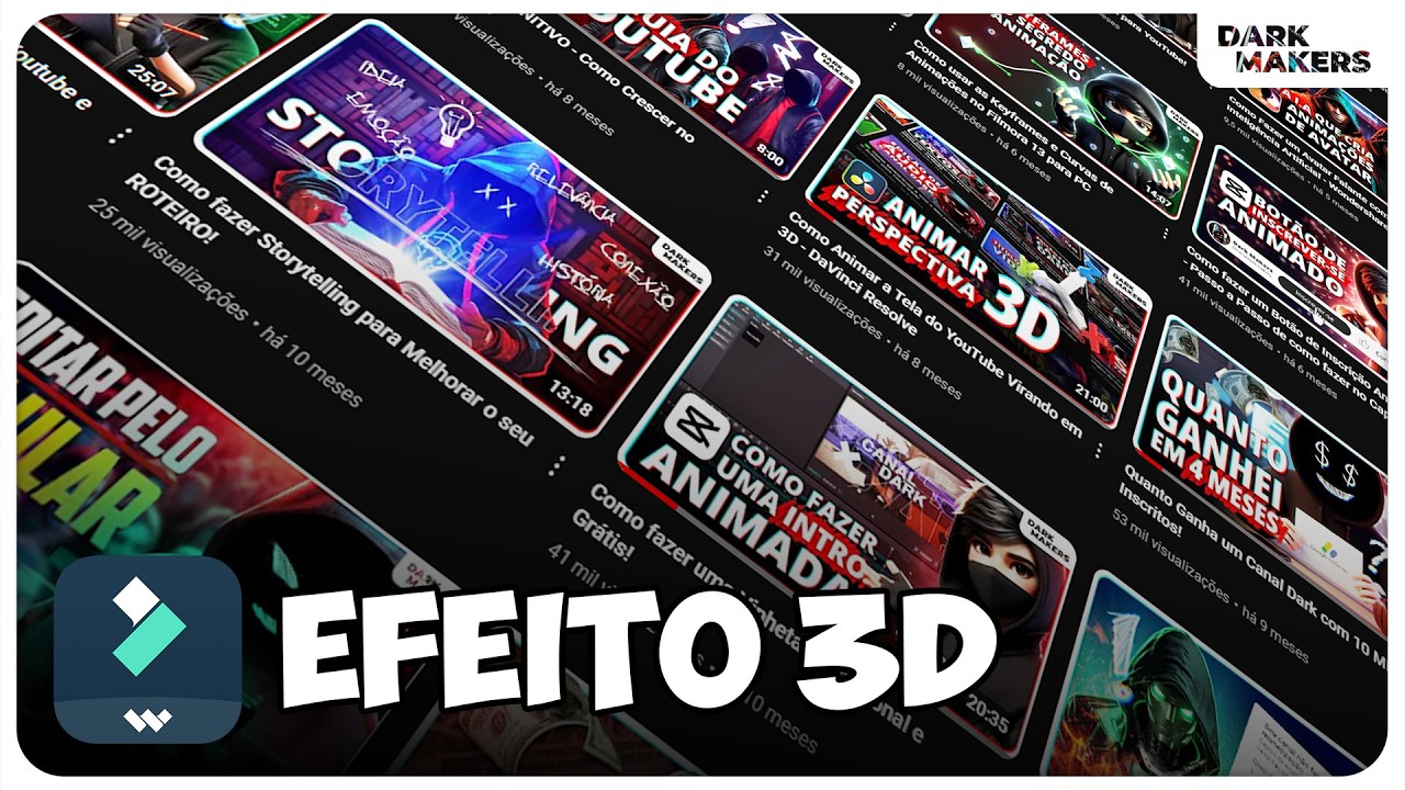 Como fazer Efeito de Tela Virando em Perspectiva 3D no Filmora