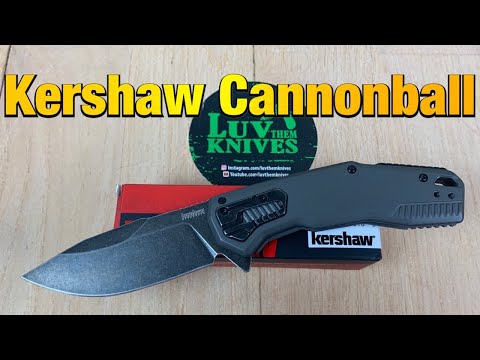 Kershaw 2060 Cannonball D2 / includes disassembly/ ZT 308 shaped blade on a modified handle ?