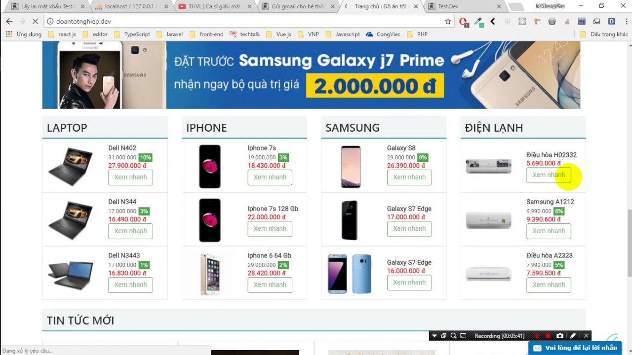 Lấy lại mật khẩu băng php mysqli PHPMailer