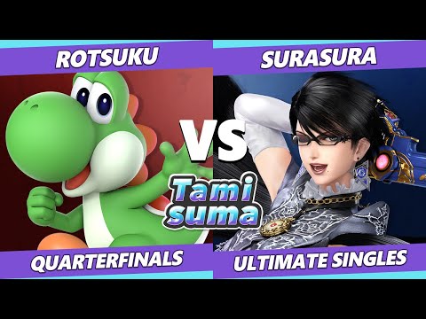TAMISUMA 215 Quarterfinals - Rotsuku (Yoshi) Vs. Surasura (Bayonetta) SSBU Smash Ultimate