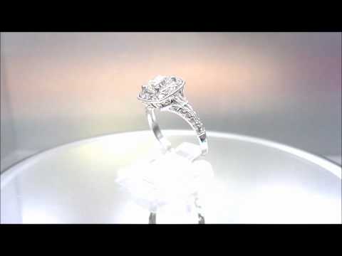 18K WHITE GOLD CUSHION CUT DIAMOND ENGAGEMENT RING ANTIQUE 1.99CTW - KNR INC - 38