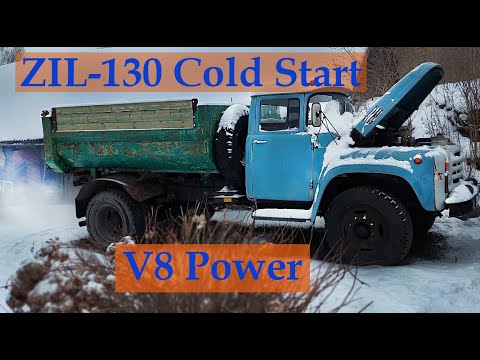 Thumbnail for ZIL-130 (MMZ-4505) Cold Start ❄️ Pure V8 Sound by ZiL