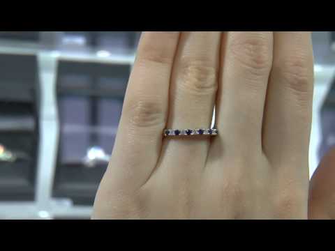 00554 WR021 diamond and sapphire eternity ring