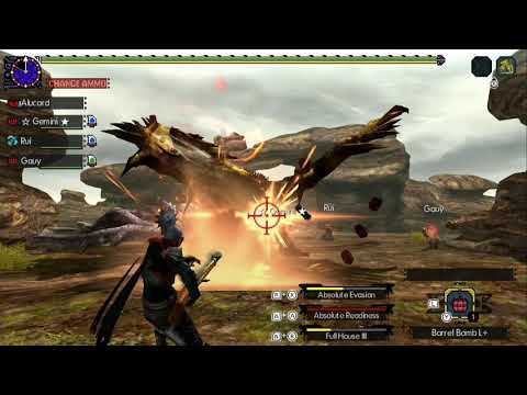 [MHGU/MHXX] Hyper Silver Rathalos + Gold Rathian Speedrun  1'25''86