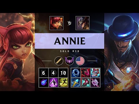 Annie Mid vs Twisted Fate - NA Master Patch 25.19