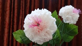 How to make beautiful flowers out of recycled plastic bag and straw