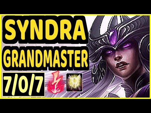 STROMPEST (SYNDRA) - 7/0/7 KDA GAMEPLAY - NA Ranked GRANDMASTER