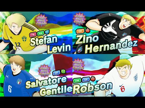 Gacha Full Step up European Selection (Levin, Zino, Gentile, Robson) Captain Tsubasa Dream Team