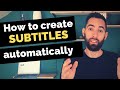 How to add subtitles to videos | Automatic - Tutorial
