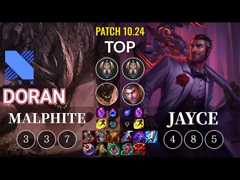 DRX Doran Malphite vs Jayce Top - KR Patch 10.24