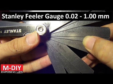 Stanley Feeler Gauge 25 Blade 0.04 To 1.00 mm (Unboxing Review)