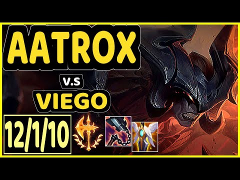 AATROX vs VIEGO - QUADRAKILL 12/1/10 KDA TOP GAMEPLAY - NA Ranked GRANDMASTER