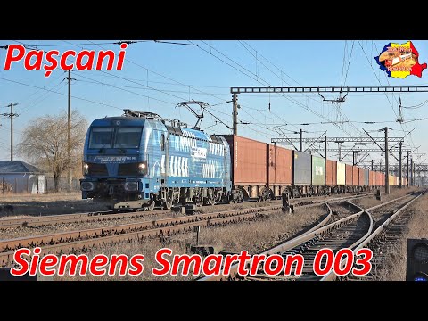[4K] CER Fersped Siemens Smartron 003 cu tren de containere in Pascani [februarie,2022]