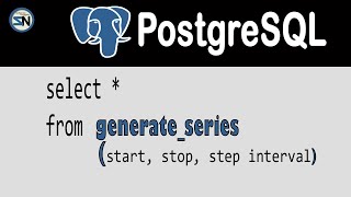 How to use the PostgreSQL Generate Series function for numbers and date time ranges.