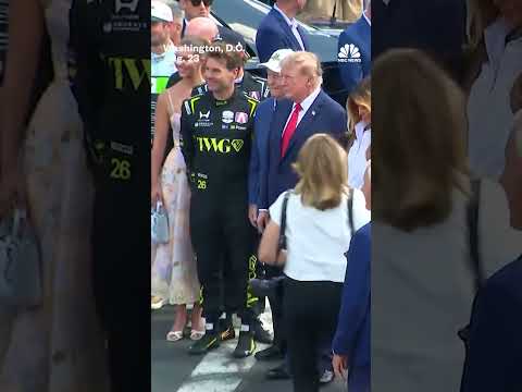 President Trump attends Freedom250 Grand Prix